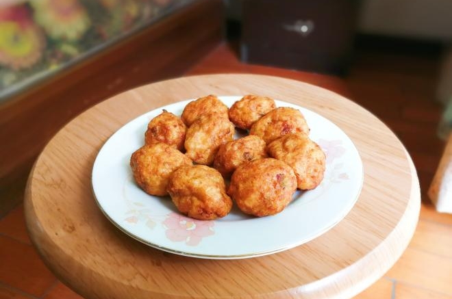 黄金脆口山药肉圆