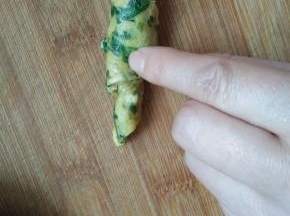 形成一个小卷