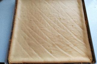 
烤好的蛋糕出炉晾凉，然后脱模
