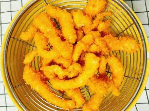 用漏网捞出沥油