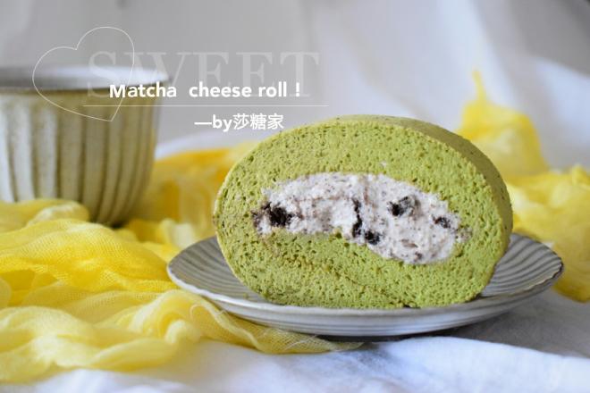 奥利奥咸奶油抹茶奶酪蛋糕卷