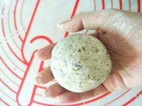 再次包起来。弄成圆形