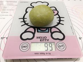 分割面团，分成6等份