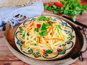 香辣爽口的土豆丝就做好了