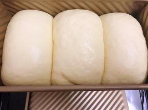 发酵至9分满，带盖的话8分满即可