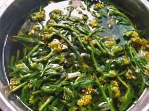 立即捞出过凉水冷却