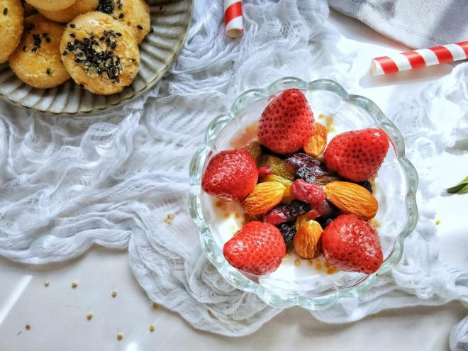 酸奶拌蒙古炒米