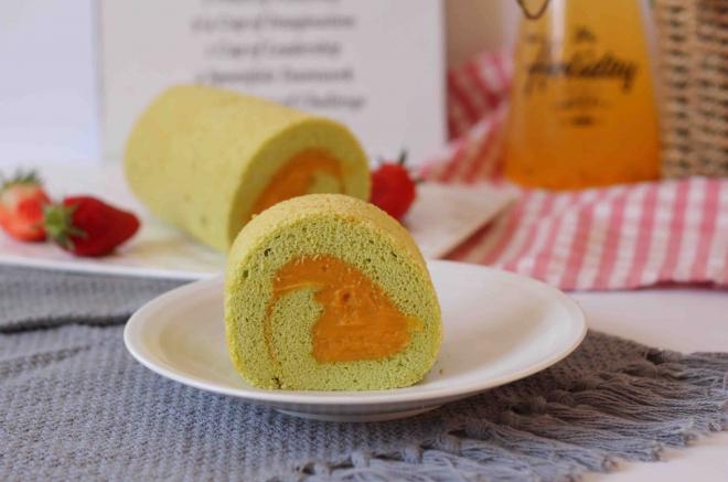 红薯夹心菠菜卷