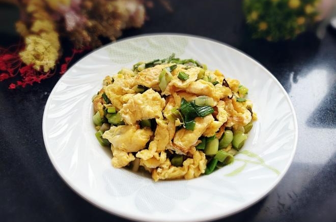 青蒜炒鸡蛋