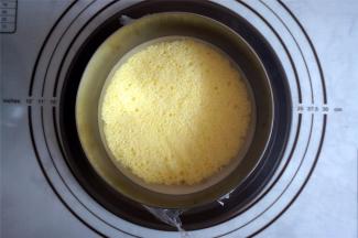 再放入第二片蛋糕片。