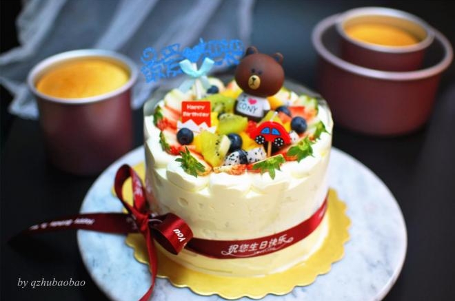 6寸加高水果蛋糕