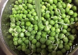 剥好以后清水冲洗沥干水