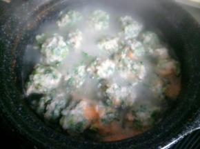 煮至丸子熟透