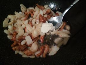 鸡粉少许非翻炒均匀