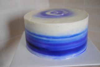 再用抹刀抹几圈即可冷藏