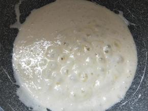 完全融化后的状态。