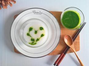 用牙签划出提花，吃的时候滴入亚麻籽油即可