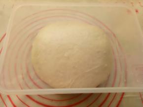 把揉好的面团放入保鲜盒里，26度左右进行一发(不要超过28度)