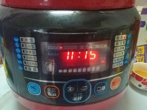 电压力锅煲15分钟出锅