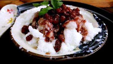 完美的红豆刨冰，再也不用出去排队买了，美味不打折。