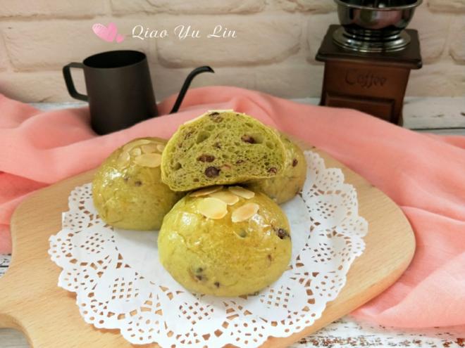 抹茶蜜豆小餐包