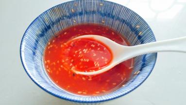 搅拌至番茄酱溶解。