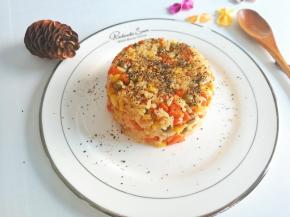 出锅喽，撒入牡蛎黑芝麻粉提味即可食用