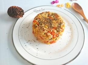 出锅喽，撒入牡蛎黑芝麻粉提味即可食用