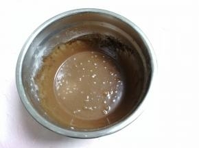 搅拌好的面糊。