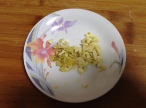 姜、蒜切末