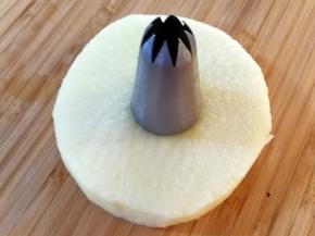 用裱花嘴去了中间的核