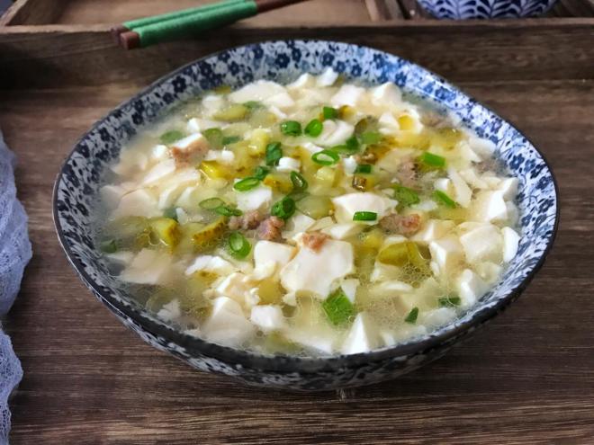 肉末酸黄瓜豆腐