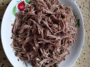 用手撕成稀碎