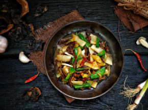 酸辣的酸萝卜腊鸭心好了。