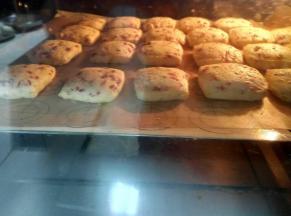 160度烤18分钟。