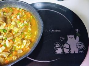 电磁炉大火力烧开，(煤气也许可以)