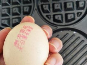 平底模具打入一个鸡蛋