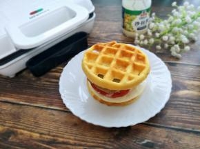 最后盖上华夫饼。就搞定了