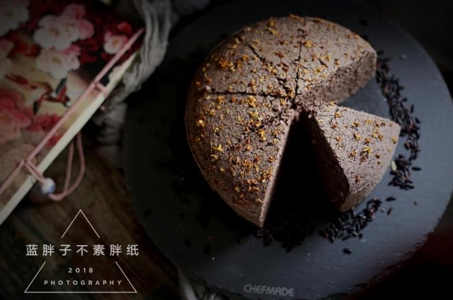 低油不上火的黑芝麻黑米糕