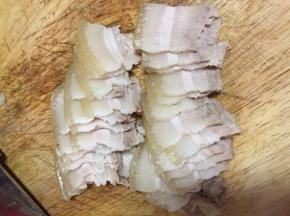 三线肉切片
