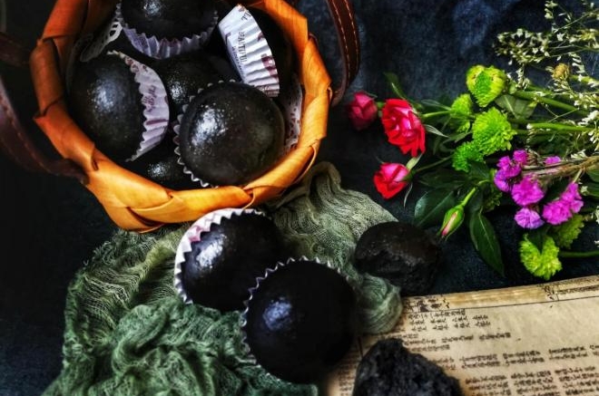 竹炭粉迷你奶酪小餐包