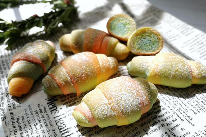 春之色~彩虹面包卷