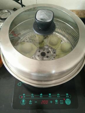 蒸15分钟左右。