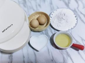 准备食材，并称重～华夫饼机器。