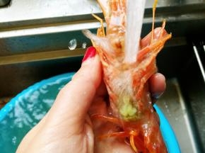 虾子清洗干净