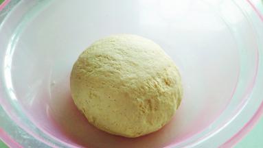 揉成软硬适中的面团，盖上锅盖进行发酵。