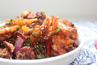 出锅后撒上葱花即可，根据个人喜好，也可不放葱花