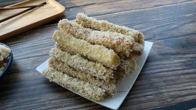 裹完所有吐司条