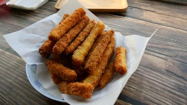 金黄色捞出 控油