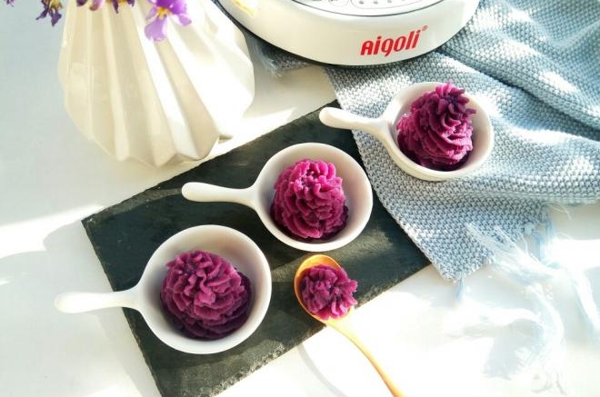 【宝宝辅食】辅食机版-紫薯泥